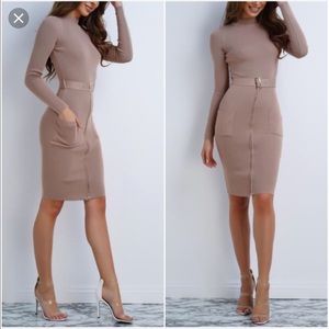 Zip Me Up Sweater Dress